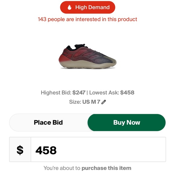 Yeezy 700 v3 Fade Carbon - Picture 7 of 7